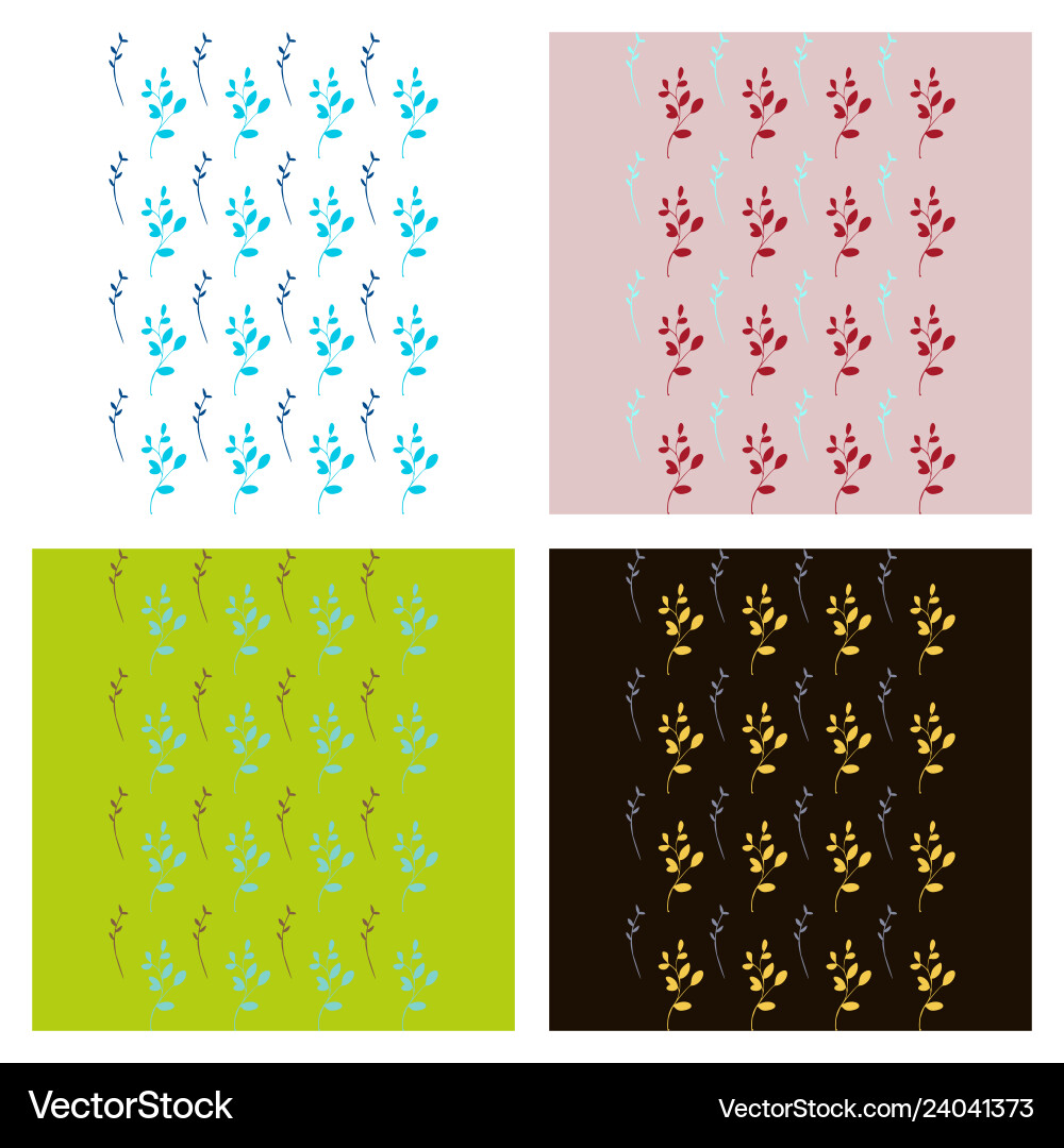 Leaves pattern endless background seamless Leaves pattern endless background seamless Vector Image