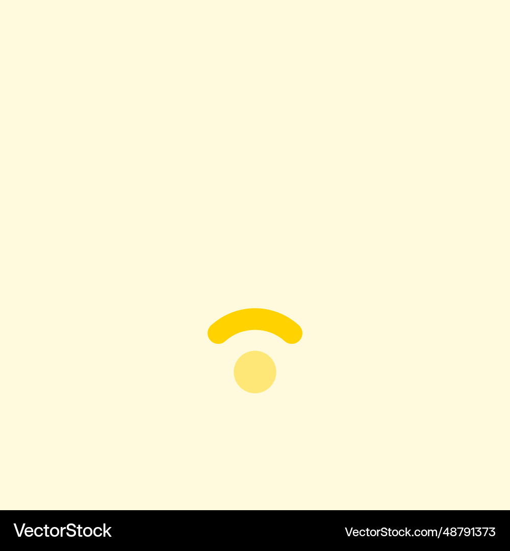 Low signal indication in internet device vector image