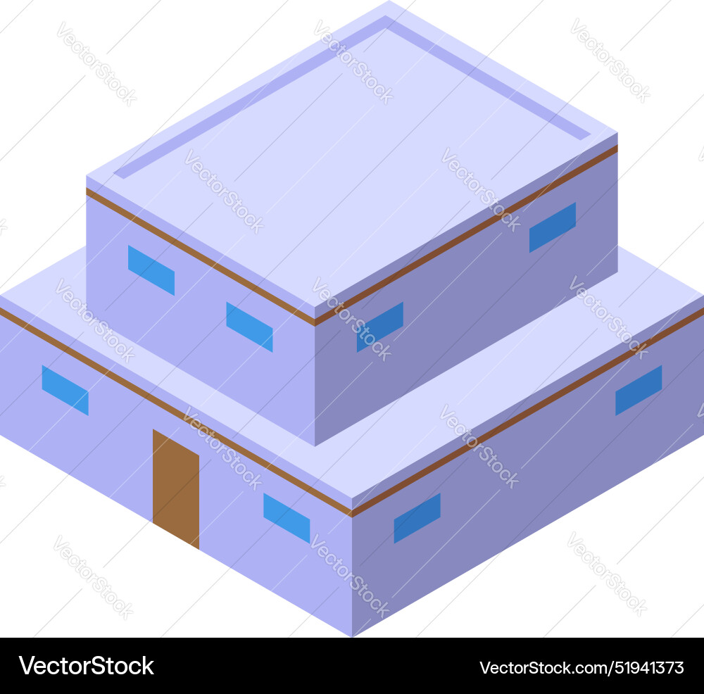 Modern building project showing architectural Vector Image