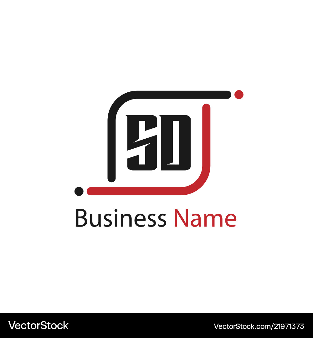 Original Buchstaben sd Logo Vorlage Design Original Buchstaben sd Logo Vorlage Design vektorbild