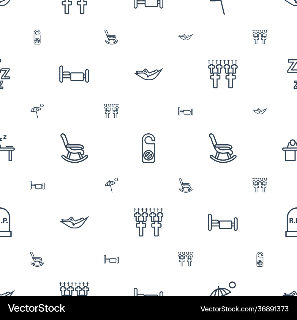 Rest icons pattern seamless white background Vector Image