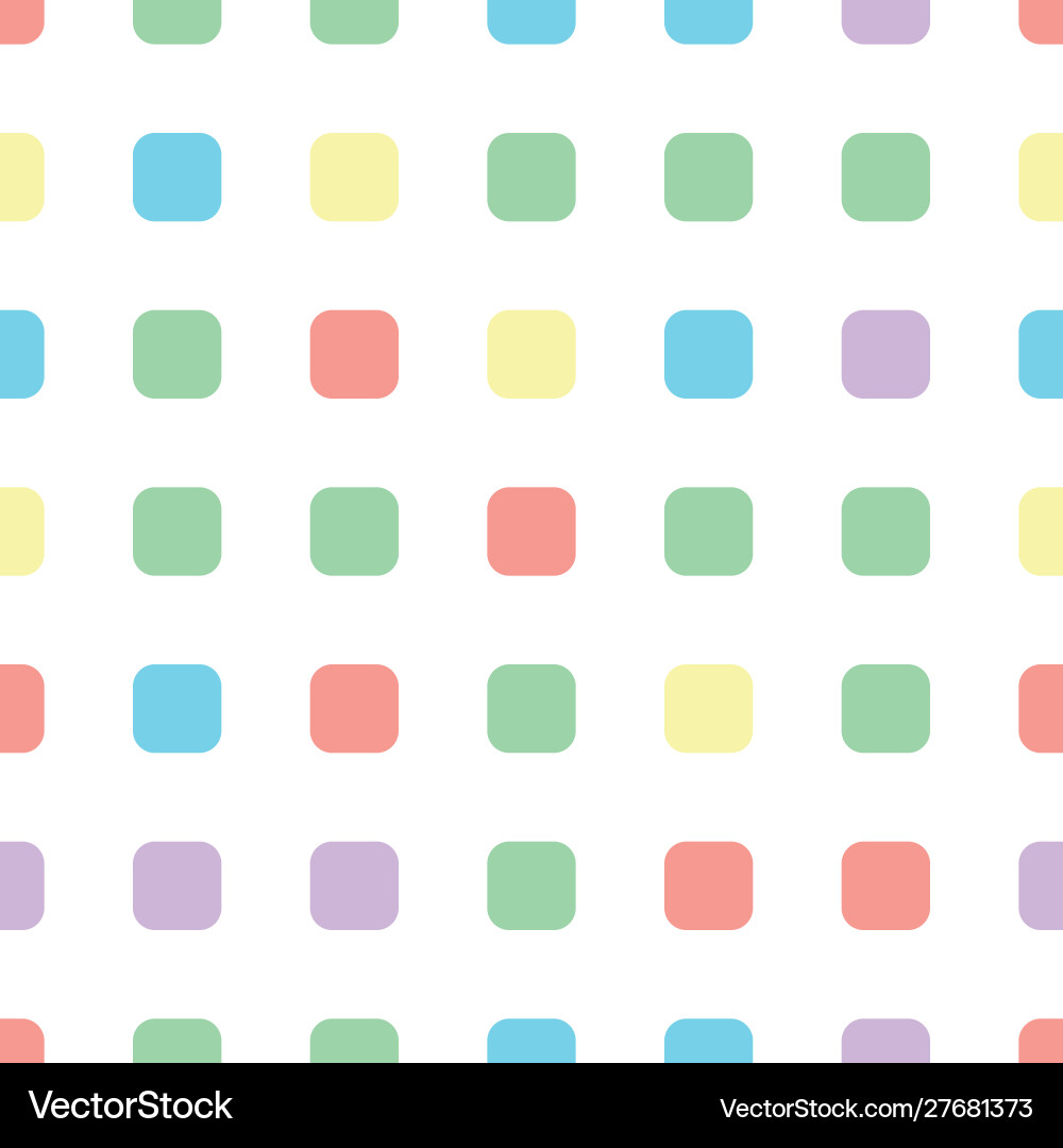 Seamless polka square pattern in different colors Seamless polka square pattern in different colors Vector Image