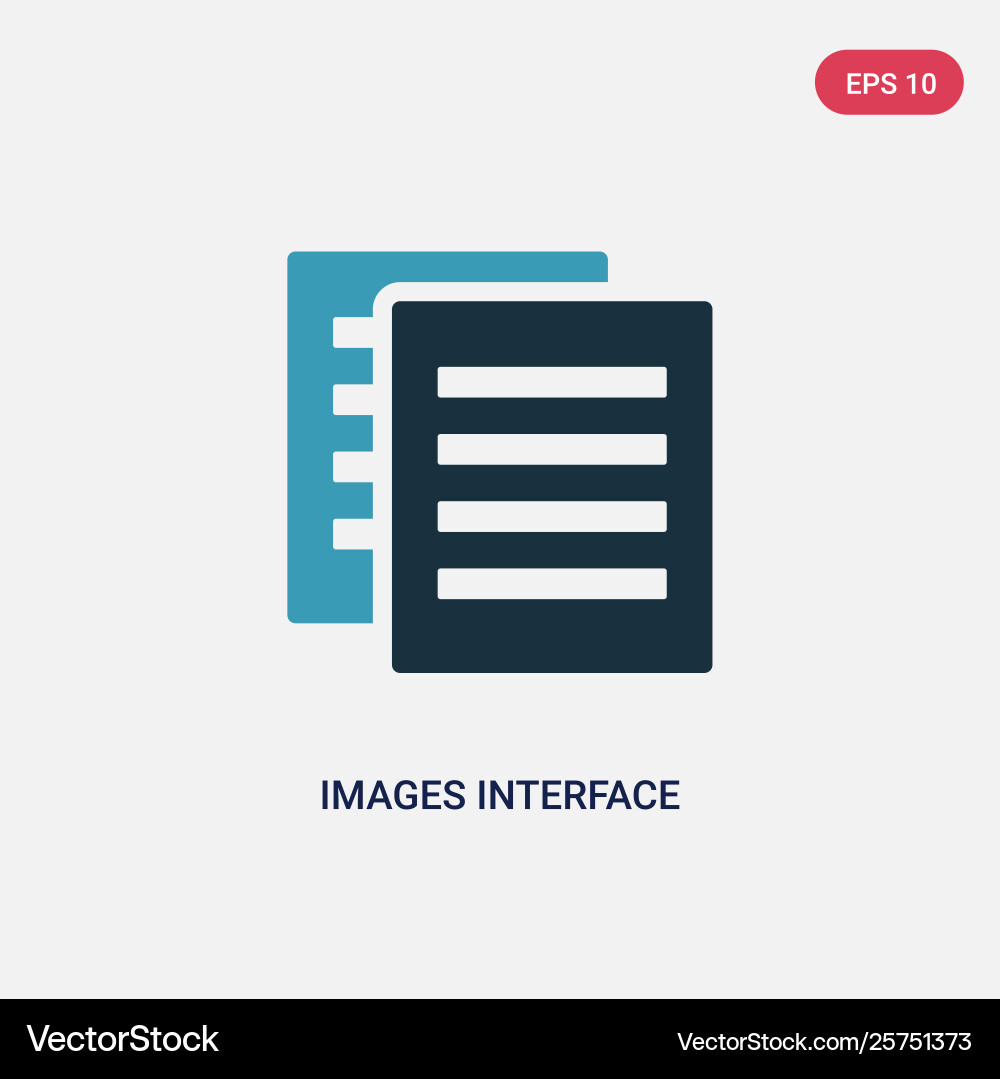 Two color images interface icon from user Two color images interface icon from user Vector Image