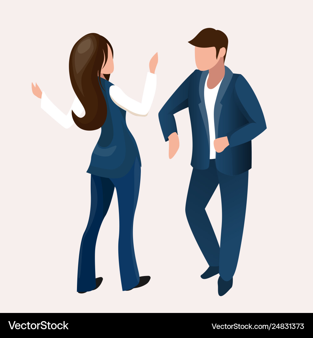 Woman receptionist manager staff help man tourist Woman receptionist manager staff help man tourist vector image