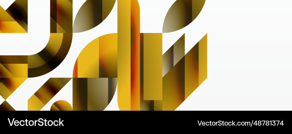 Assorted geometric shapes unite in a minimalistic Assorted geometric shapes unite in a minimalistic Vector Image