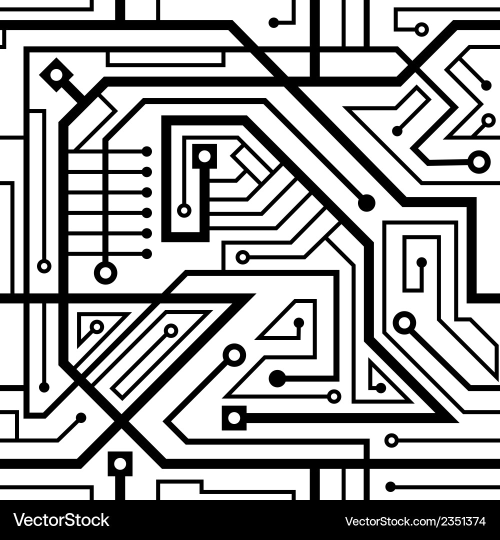 Circuit Board Pattern vector image