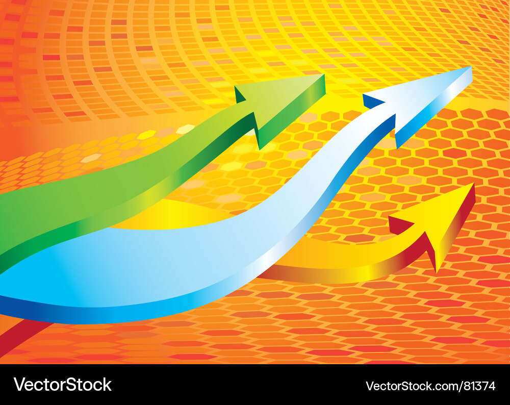 Dynamic Arrow Background vector image