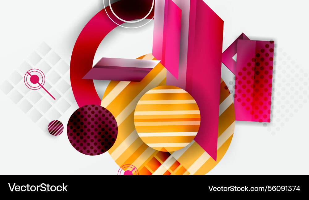 Dynamic complex geometric abstract background Dynamic complex geometric abstract background vector image