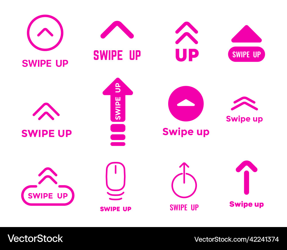 Schieben Sie Icons scrollen und ziehen Sie Pfeiltasten Schieben Sie Icons scrollen und ziehen Sie Pfeiltasten vektorbild