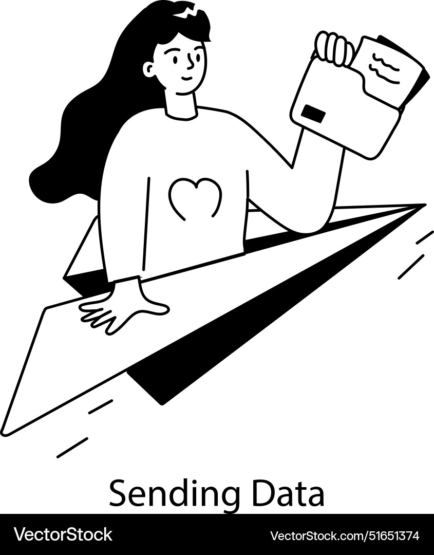 Sending data vector image