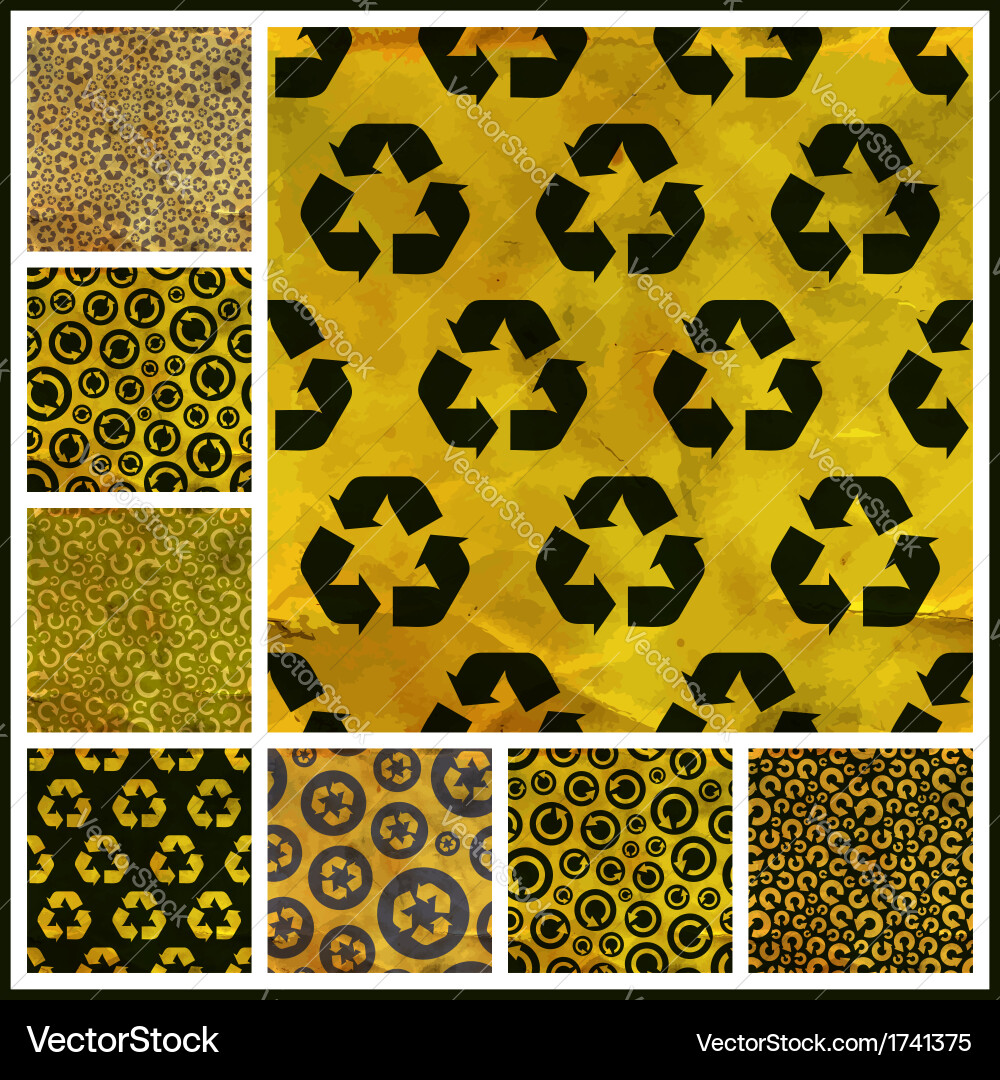 Abstract Recycle Pattern Vector Image