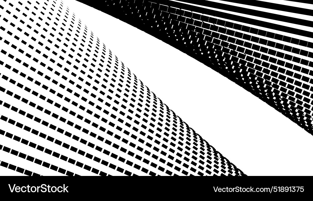 Black square halftone pattern abstract background Vector Image