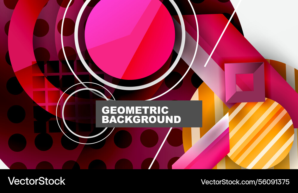 Dynamic complex geometric abstract background Dynamic complex geometric abstract background Vector Image
