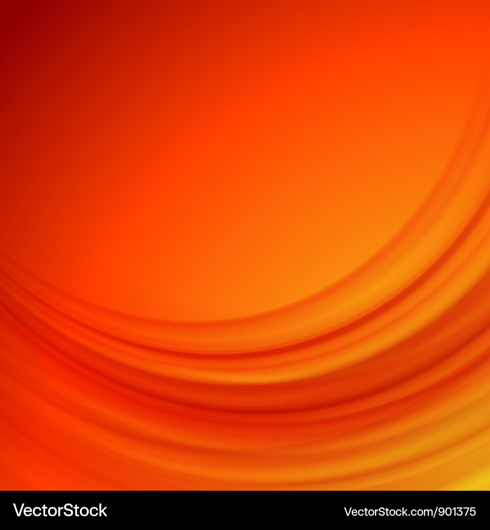 Dynamic Orange Fluid Lines Background vector image