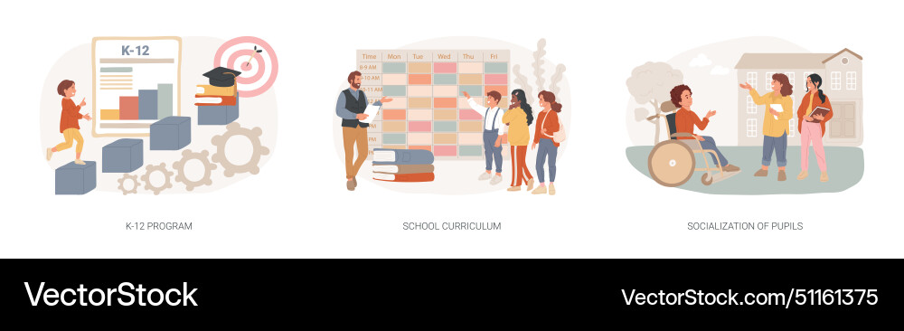 Education program isolated concept Education program isolated concept vector image