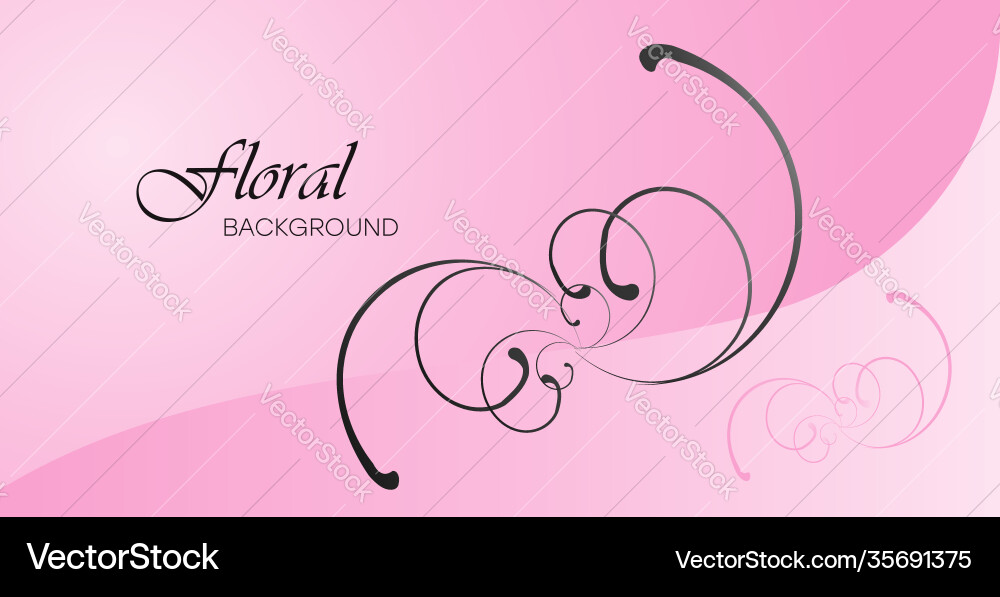 Floral gradient background with patterns Floral gradient background with patterns Vector Image