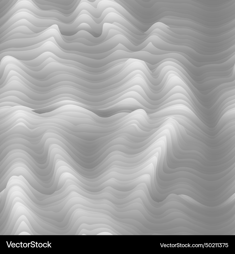 Gray wavy lines seamless pattern Gray wavy lines seamless pattern vector image