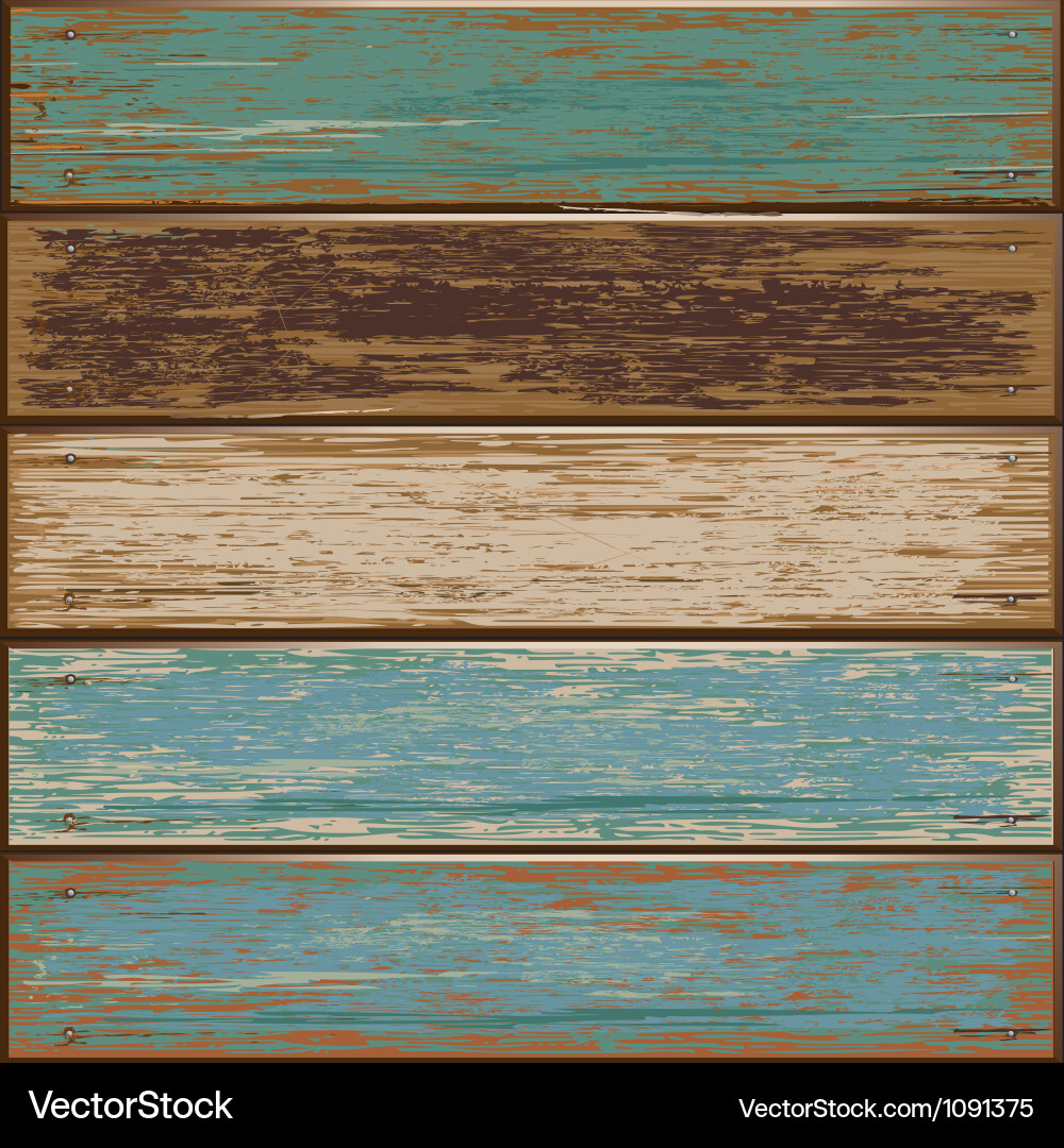 Rustic Wood Texture Background Vector Image