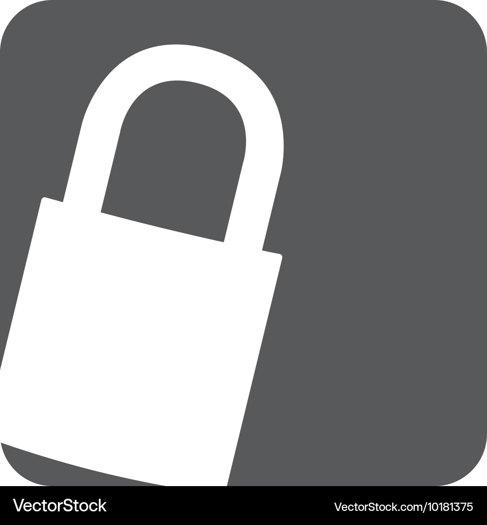 Safe secure padlock security isolated icon Vector Image
