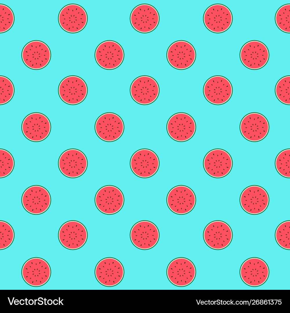 Seamless pattern background with watermelon Seamless pattern background with watermelon Vector Image
