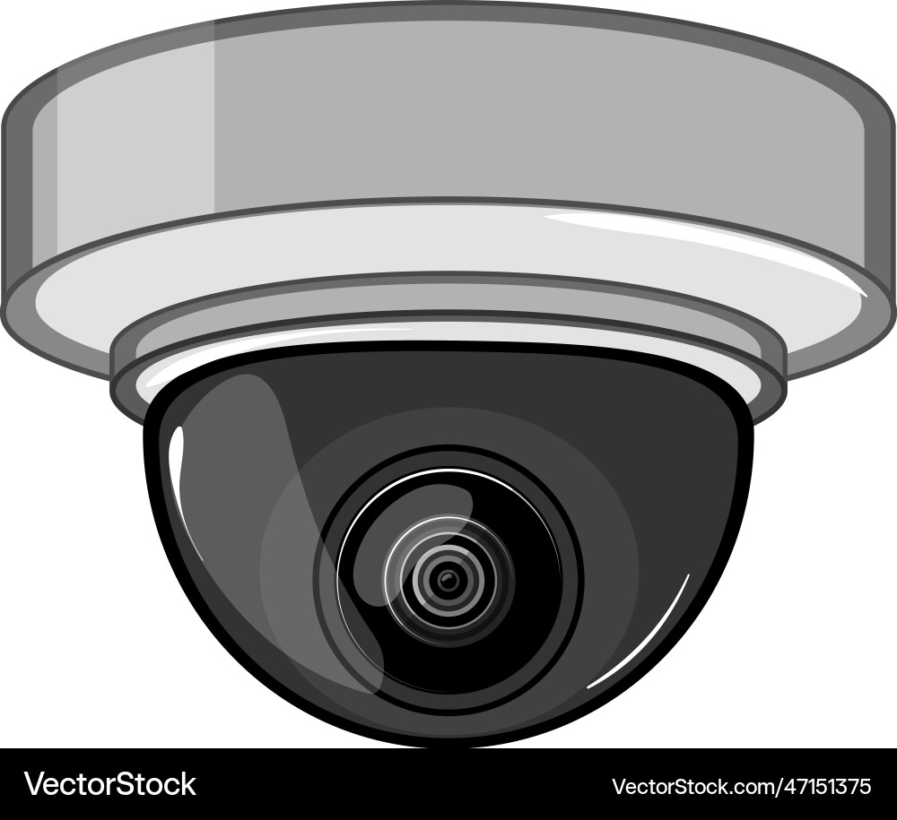 Security ip camera cartoon Security ip camera cartoon vector image