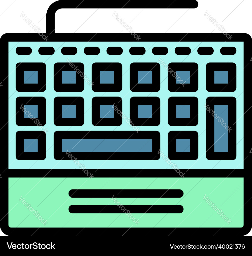 Control keyboard icon color outline Control keyboard icon color outline vector image