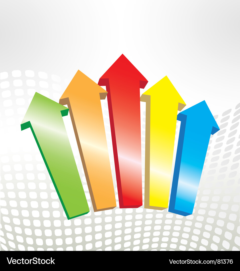 Dynamic Arrow Graphics vector image
