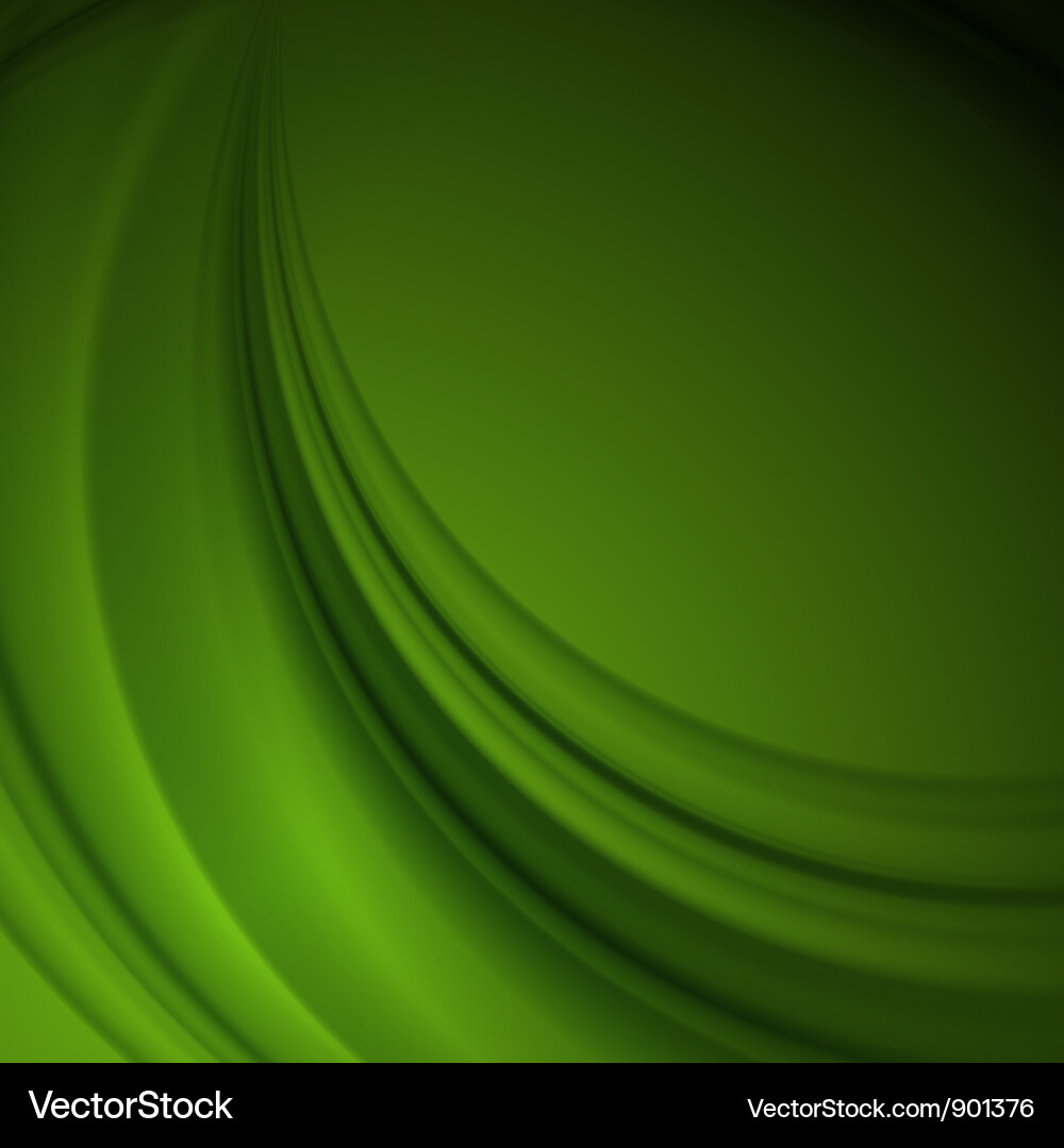 Dynamic Green Flow Background Vector Image