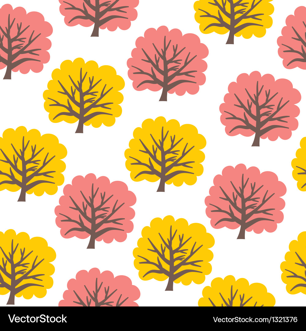 Elegant Tree Pattern Vector Image
