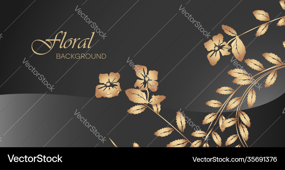 Floral gradient background with patterns Floral gradient background with patterns Vector Image