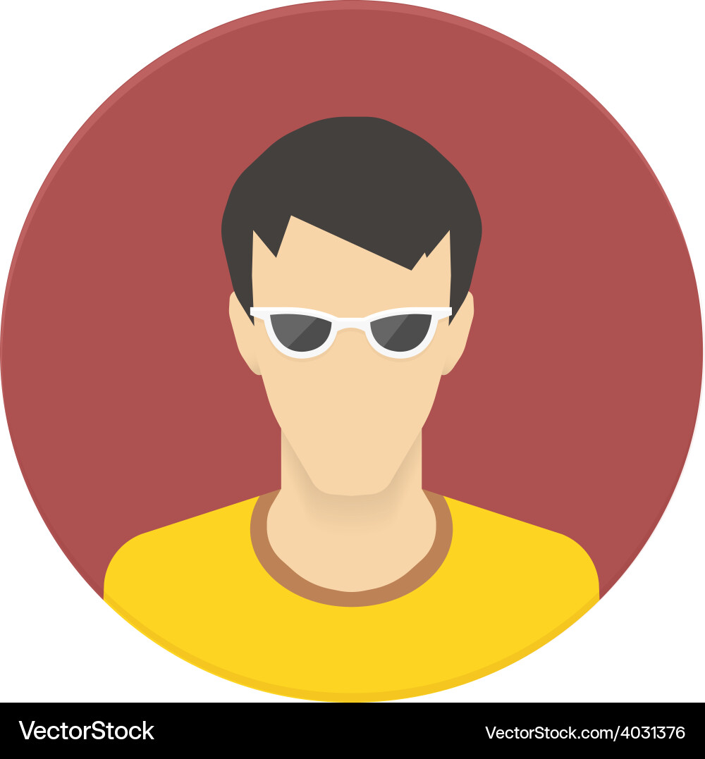 Icon of user avatar for web site or mobile Vector Image