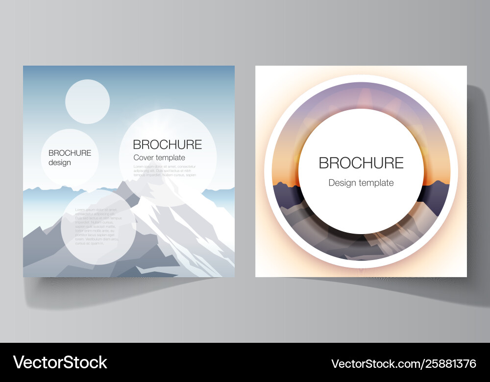 Minimal layout two square format Minimal layout two square format Vector Image