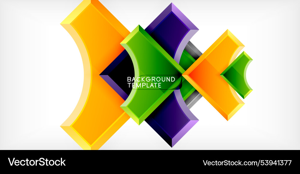 Arrow with round elements color geometric shapes Arrow with round elements color geometric shapes vector image