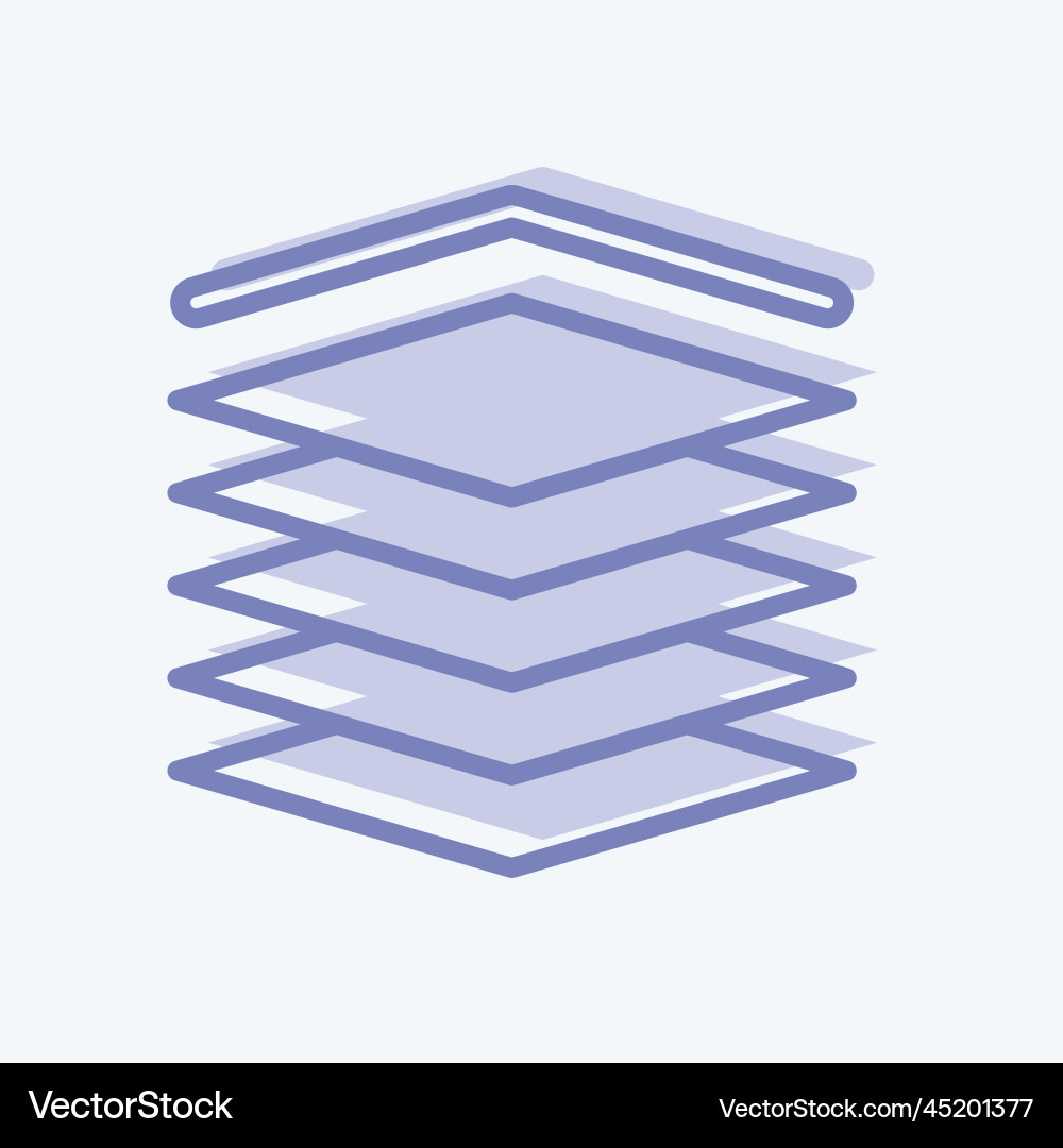Icon multilayers related to machine learning Icon multilayers related to machine learning Vector Image