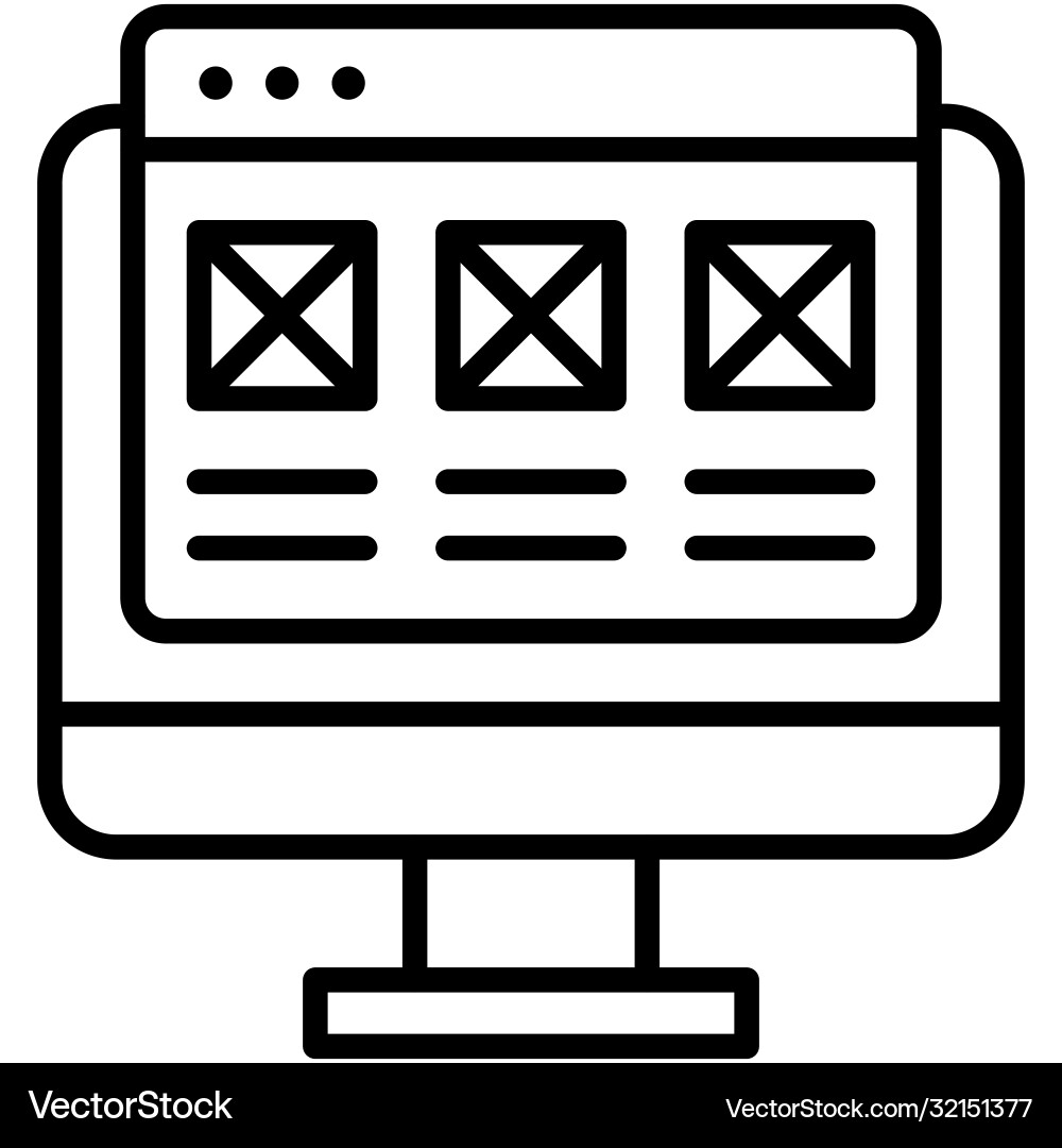Interface telecommuting or remote work icon Vector Image