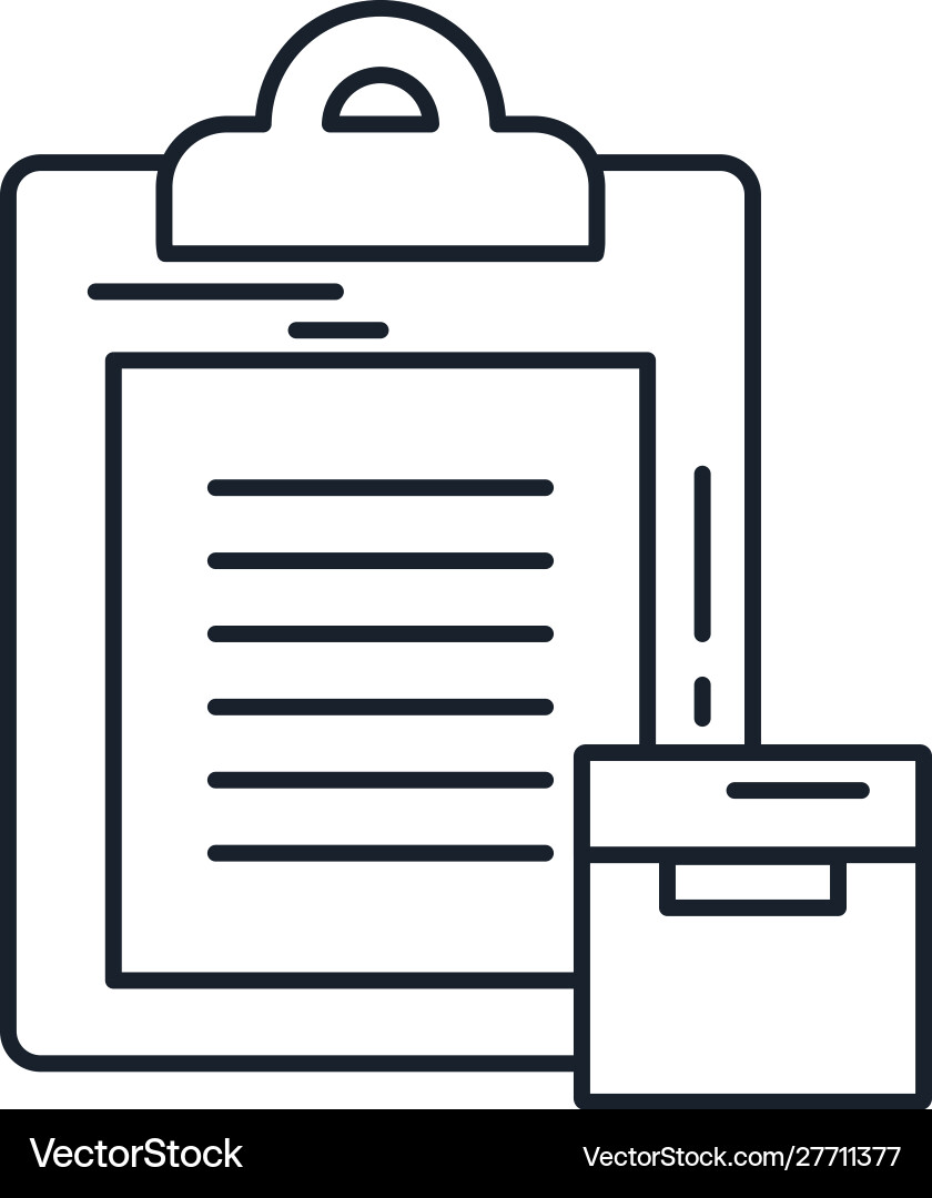 Isolated delivery document icon design Vector Image