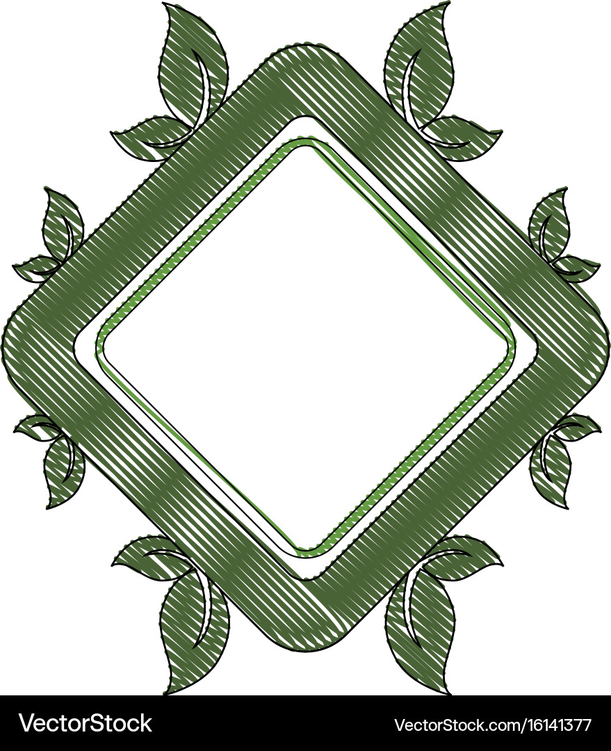 Isolated sheets trees symbol vector image