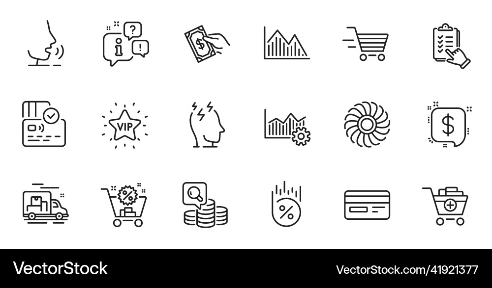 Outline set of investment graph add products Outline set of investment graph add products Vector Image