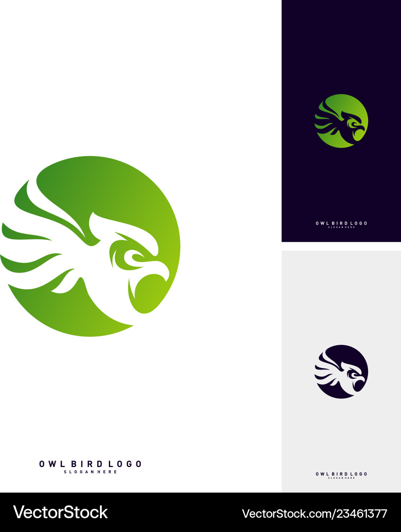 Owl Logo Design Vorlage Vogel Konzept Owl Logo Design Vorlage Vogel Konzept vektorbild