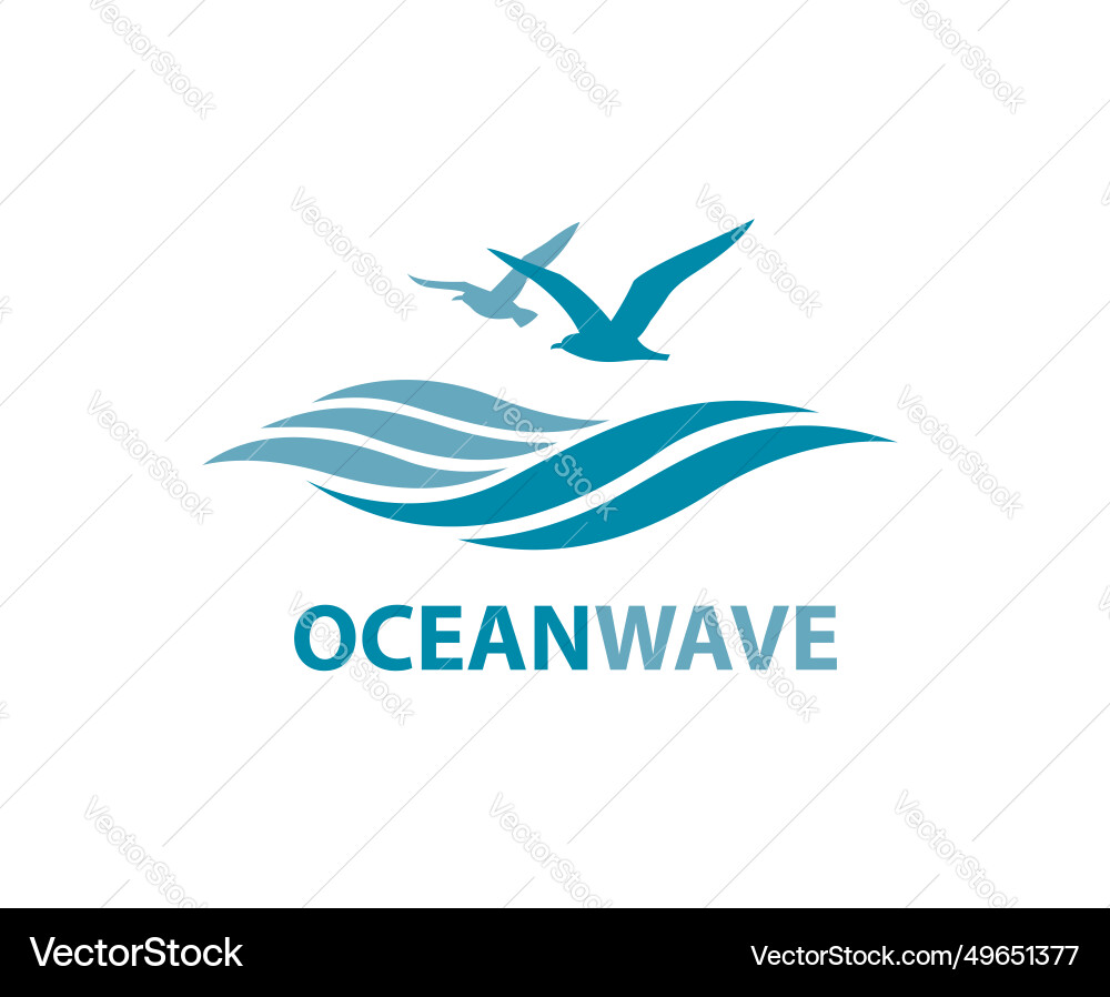 Sea waves icon Royalty Free Vector Image - VectorStock
