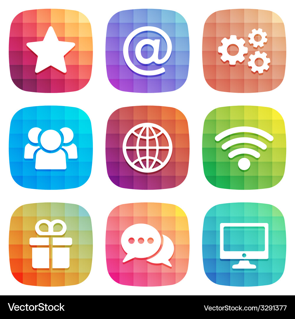 Trendy icon for web and mobile element vector image