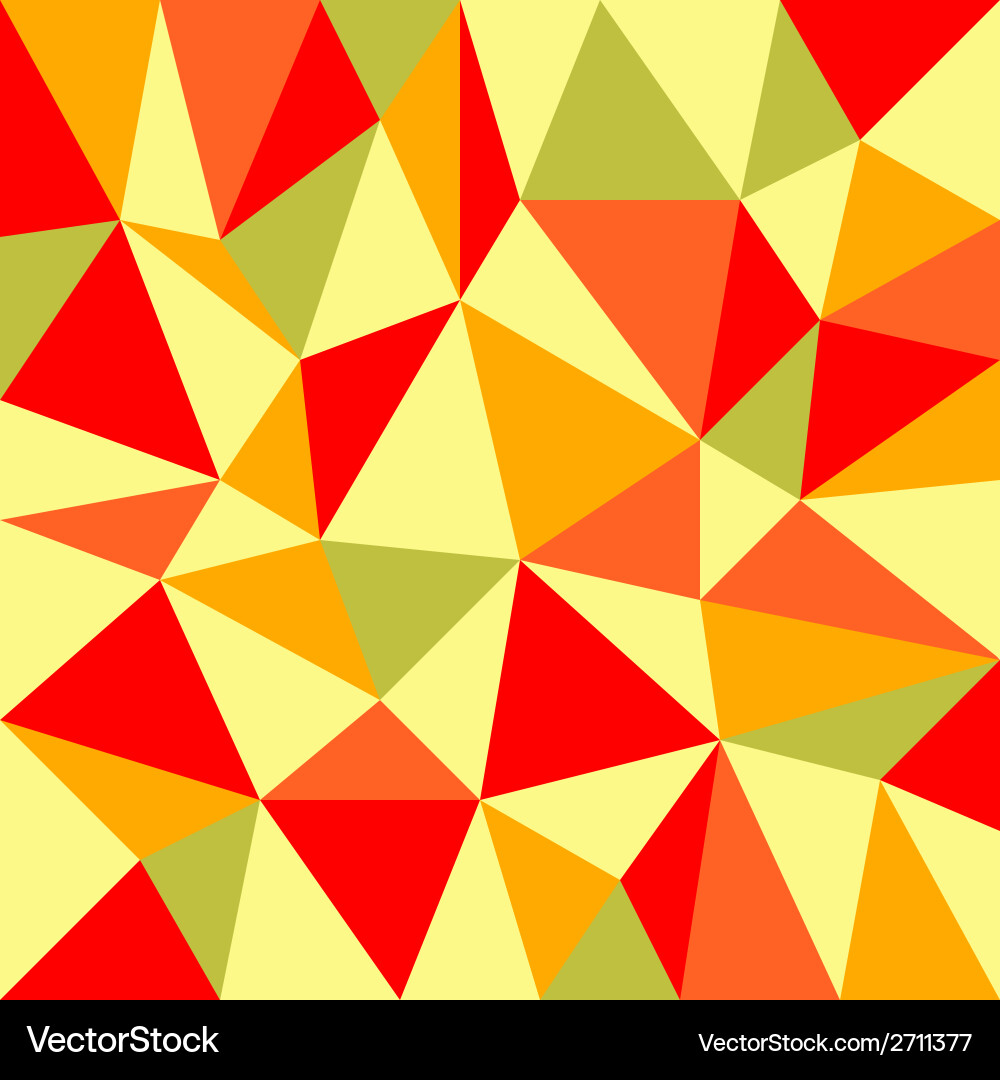 Triangular retro autumn background Vector Image