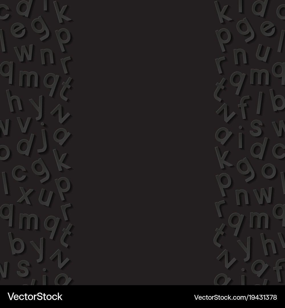 Abstract background with alphabet vector image