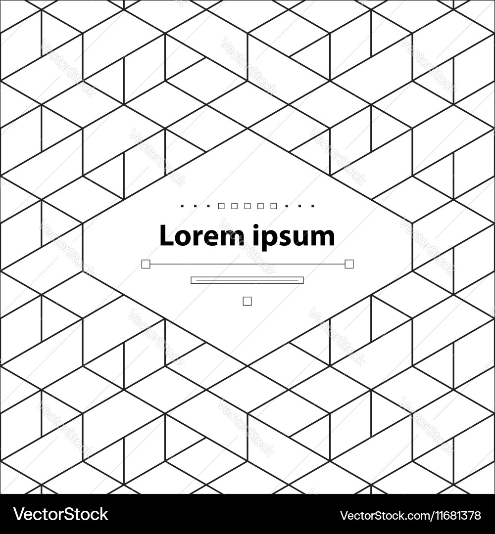Abstract linear pattern and cover backdrop vector image