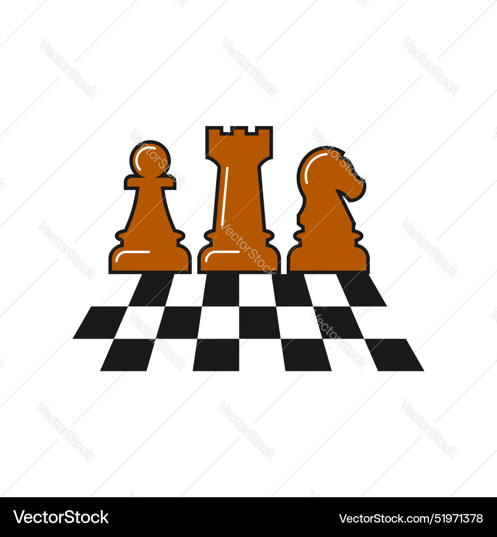 Chess day groovy element design Vector Image