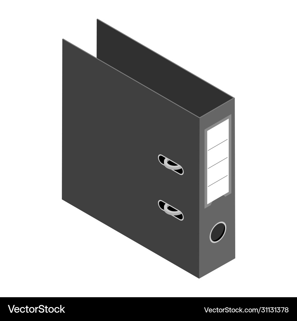 Office worker folder archive database vector image
