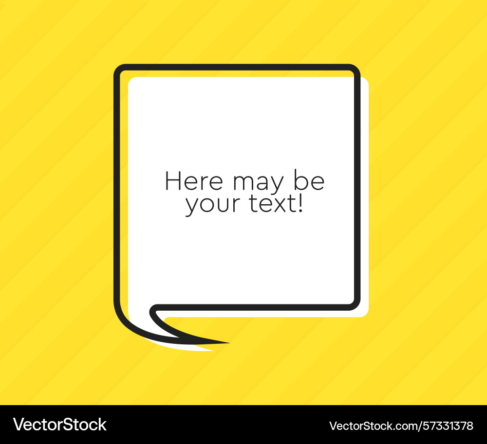 Speech bubble space for quote text frame message Speech bubble space for quote text frame message vector image
