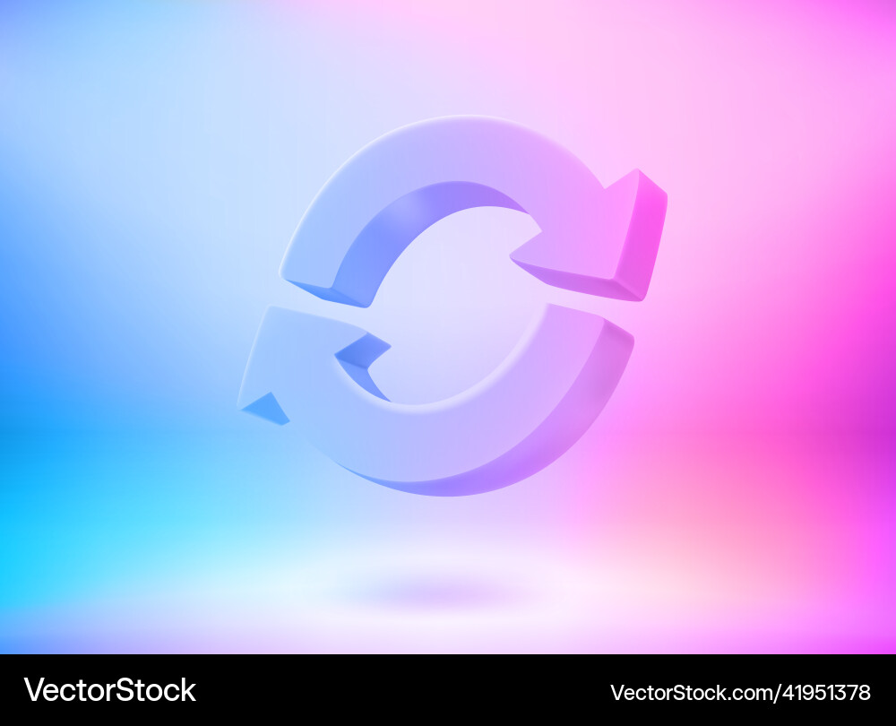 Updating information concept with circle Updating information concept with circle vector image