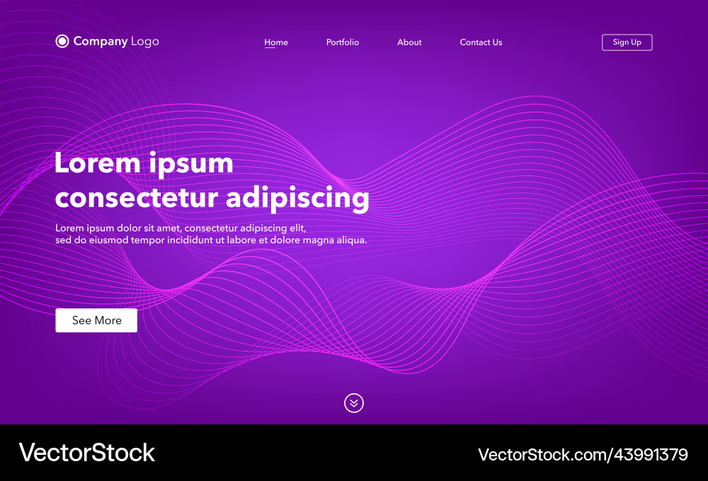 Abstract background website landing page template Abstract background website landing page template vector image