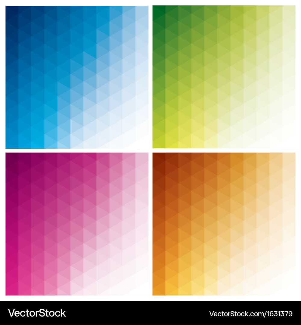 Abstract geometric backgrounds with triangles Vector Image